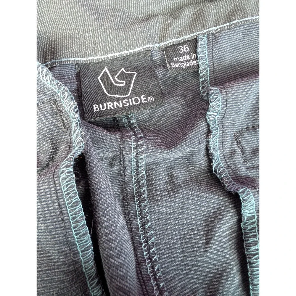 Burnside 360 Hybrid Series 38 Charcoal Gray Classic Boardshort Fine Stripe